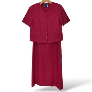 Cynthia Howlie for Maggy Boutique Petites Plum Purple Set size 8P